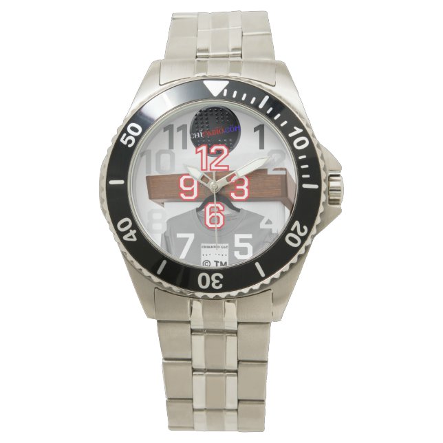 ChiRadioLLC™ Watch design by www.djelove.com Armbandsur (Framsida)