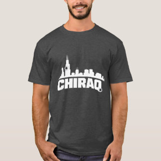 CHIRAQ Skyline – Grafik T-shirt med slitna urbana