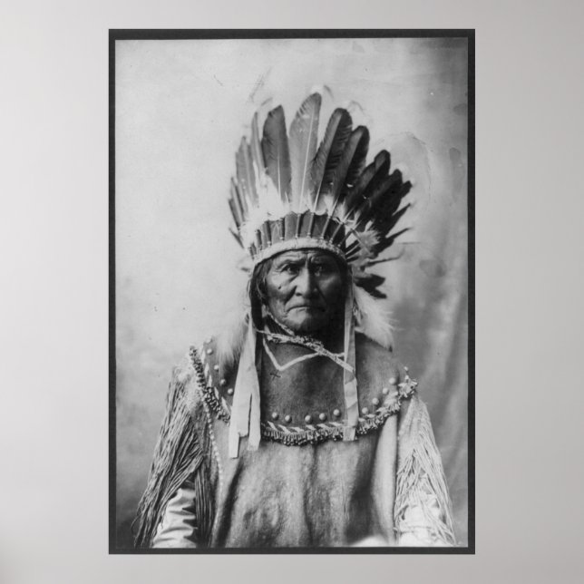 Chiricahua Apache Geronimo Goyathlay Goyahkla Poster (Framsidan)