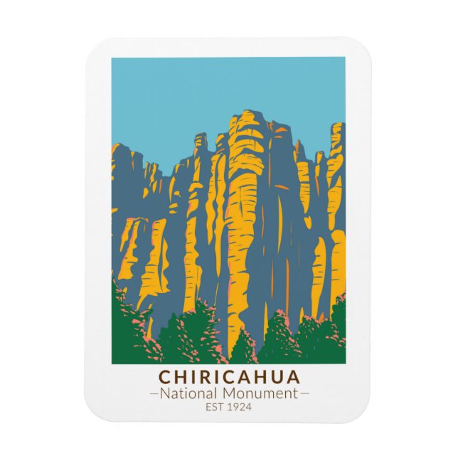Chiricahua National Monument Hoodoos Arizona Magnet (Vertikal)