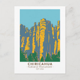 Chiricahua National Monument Hoodoos Arizona Vykort