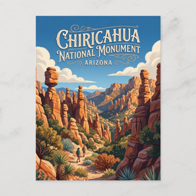Chiricahua National Monument USA Vykort (Framsida)