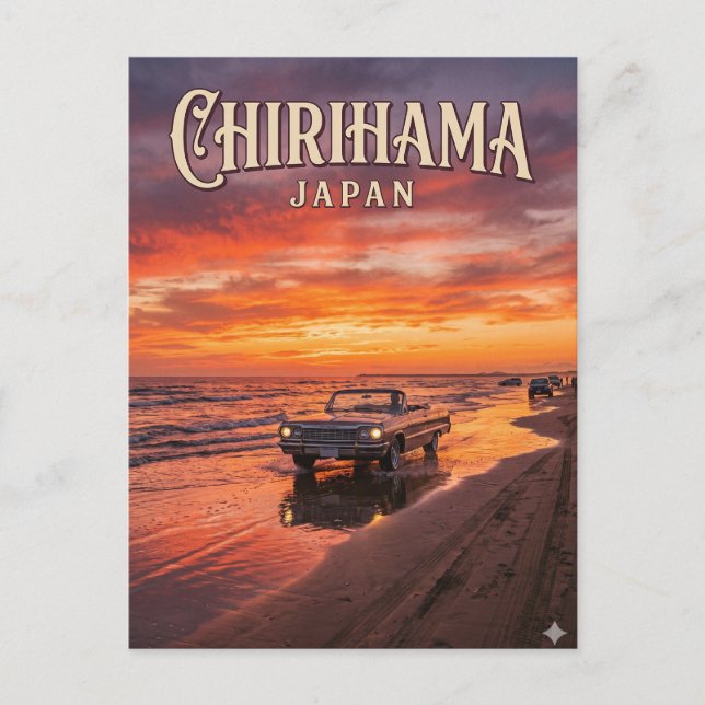Chirihama Nagisa-vägen Japan Vykort (Framsida)