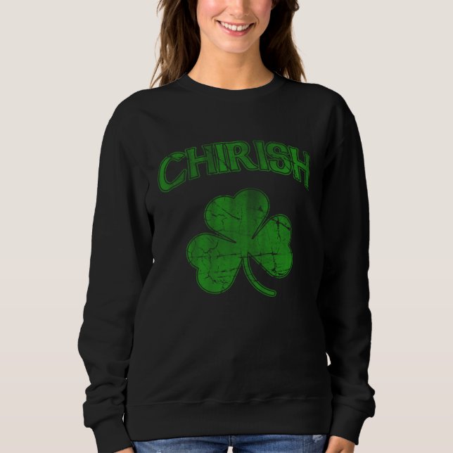 Chirish Irish Shamrock Chicago Irish St Patricks D T Shirt (Framsida)