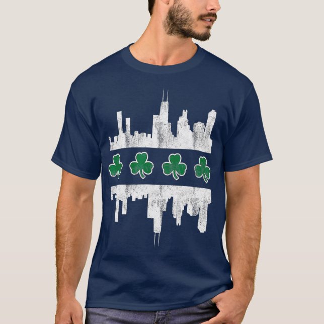 Chirish Southside Irish St patricks day Chicago T Shirt (Framsida)