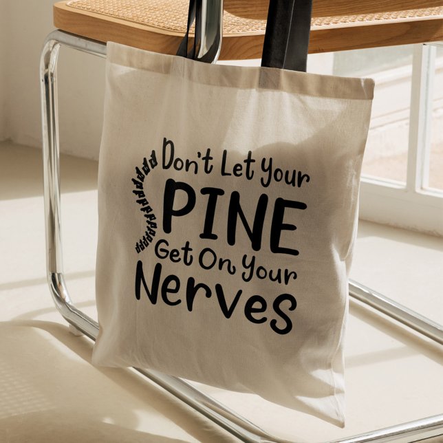 Chiro Gag Spine Get on Nerves Chiropractor Tygkasse (Chiropractor Nerves on Spine Tote Bag Black Handle)