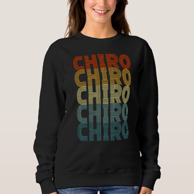Chiro Retro Chiropraktic Ryggskopplingsbehandling  T Shirt (Framsida)