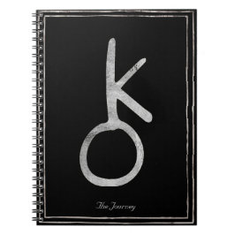 Chiron-hammeriserat solsystem i silver anteckningsbok