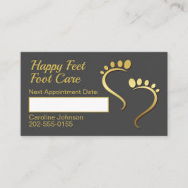 Chiropodist Podiatrist Pedicure Möte Visitkort