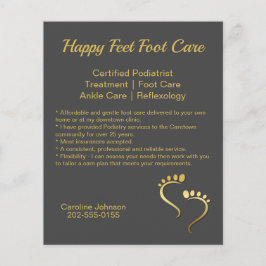 Chiropodist Podiatrist Promotional Business Flygblad