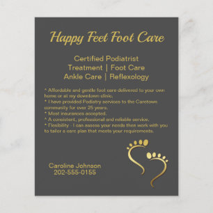 Chiropodist Podiatrist Promotional Business Flygblad