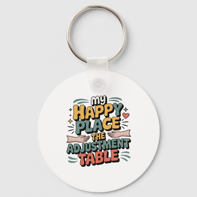 Chiropractic Adjustment Bliss for Back Pain Relief Nyckelring (Framsida)