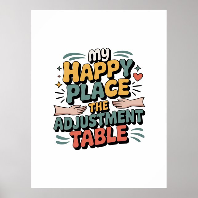 Chiropractic Adjustment Bliss for Back Pain Relief Poster (Framsidan)