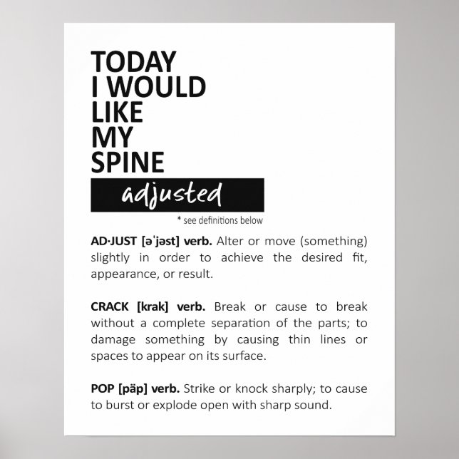 Chiropractic Art, Chiropractic Poster, Chiro  Poster (Framsidan)