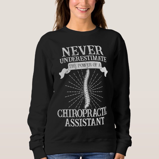 Chiropractic Assistant Spine Treatment Power T Shirt (Framsida)