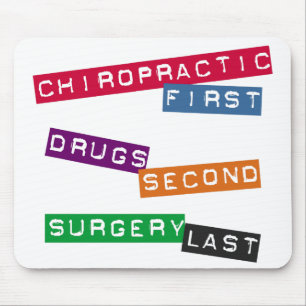 Chiropractic första Mousepad Musmatta