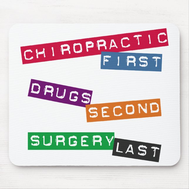 Chiropractic första Mousepad Musmatta (Framsidan)