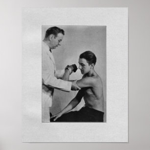 Chiropractic knuffar undersökningsvintagetrycket poster