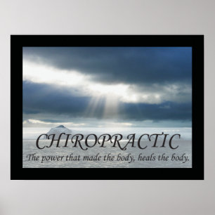Chiropractic läker förkroppsligacitationsteckenord poster