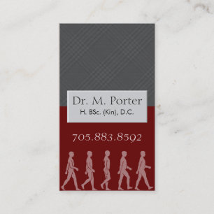 Chiropractic- och läkarundersökningvisitkort - visitkort