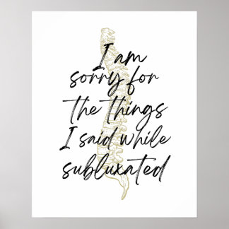 Chiropractic poster, chiropractor gift, chiro poster