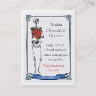 chiropractic servar visitkort