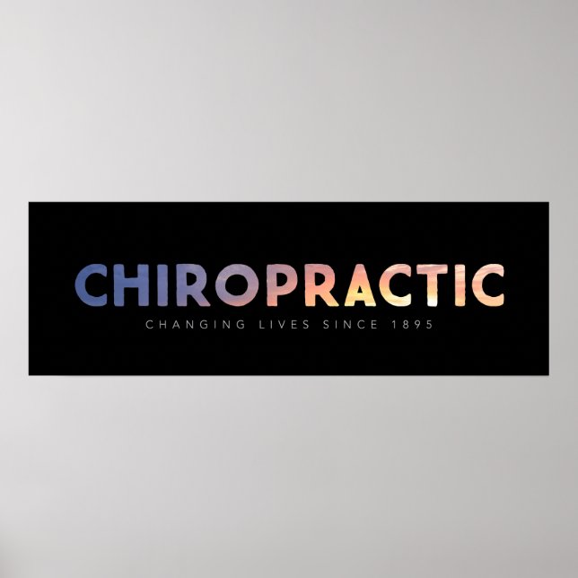 Chiropractic - Since 1895 (black) Poster (Framsidan)