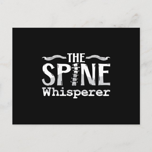 Chiropractic The Spine Whisperer Chiropractor Vykort (Framsida)