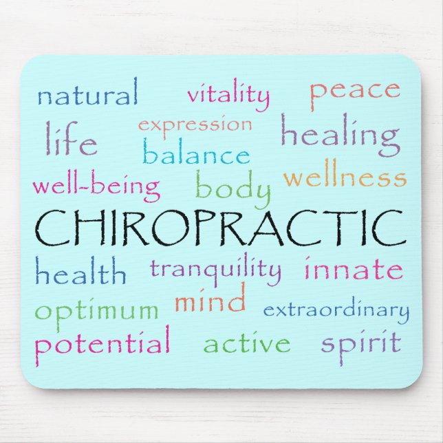 Chiropractic uttrycker Mousepad Musmatta (Framsidan)