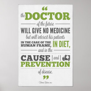 Chiropracticaffisch - Edison doktor av framtiden Poster