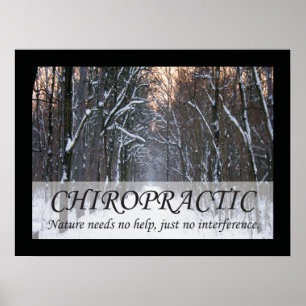Chiropracticcitationstecken- & ordnatur poster