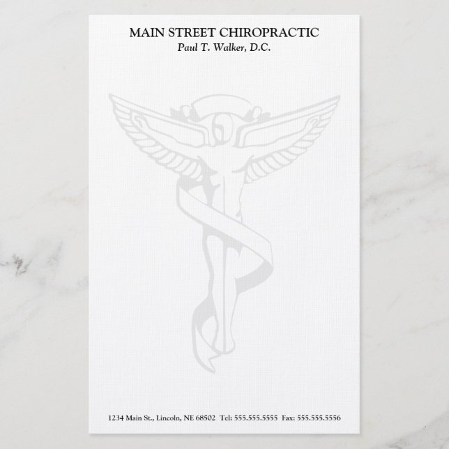 ChiropracticEmblembrevpapper Brevpapper (Framsida)