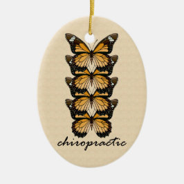 Chiropracticfjärilsprydnad Julgransprydnad Keramik