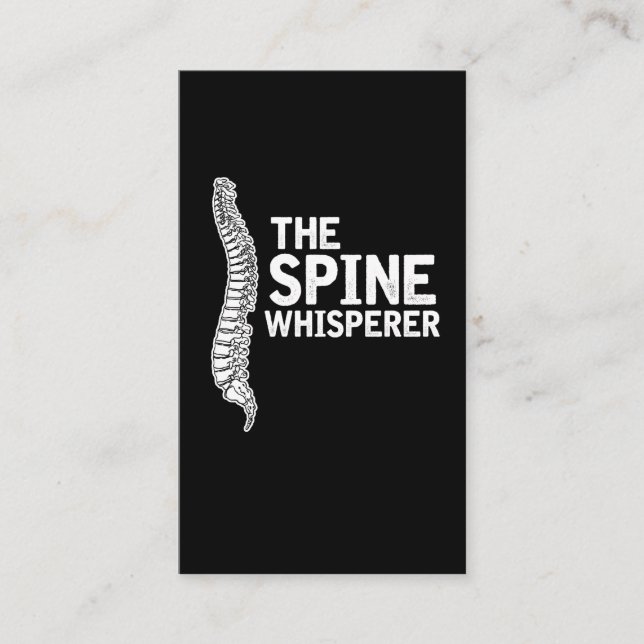 ChiropracticinbindningsWhisperer - rolig Visitkort (Framsida)