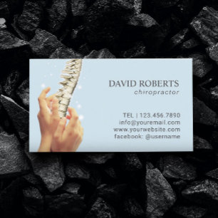Chiropractickiropraktorrygg & läkahänder tidsbeställning kort