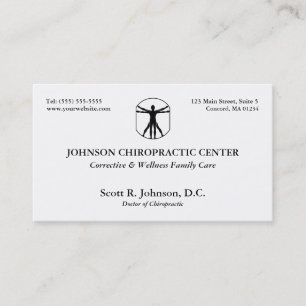 Chiropracticlogotypvisitkortar Visitkort