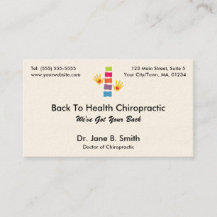 Chiropracticlogotypvisitkortar Visitkort