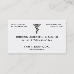 Chiropracticlogotypvisitkortar Visitkort
