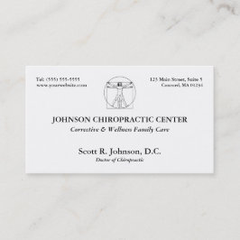Chiropracticlogotypvisitkortar Visitkort
