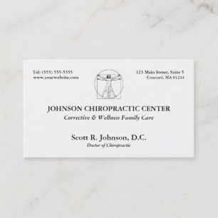 Chiropracticlogotypvisitkortar Visitkort