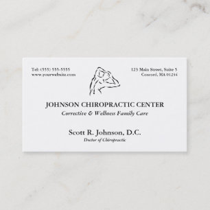 Chiropracticlogotypvisitkortar Visitkort
