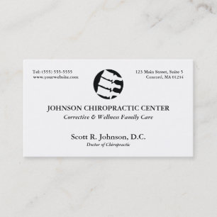 Chiropracticlogotypvisitkortar Visitkort