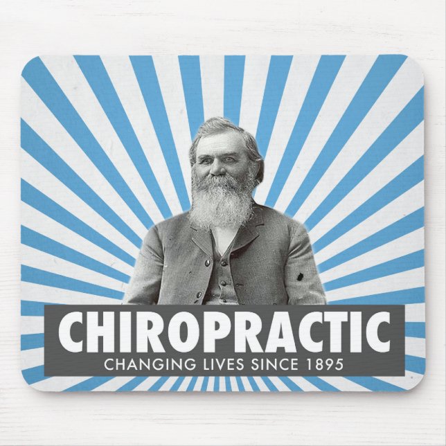 Chiropracticmousepad - D.D. Palmer Musmatta (Framsidan)
