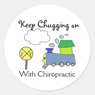 Chiropractictågklistermärkear Runt Klistermärke