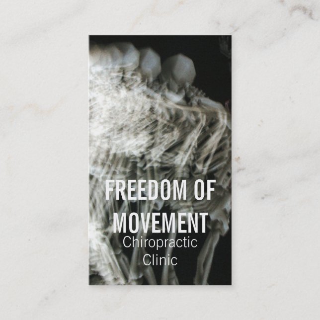 Chiropracticvisitkortar Visitkort (Framsida)
