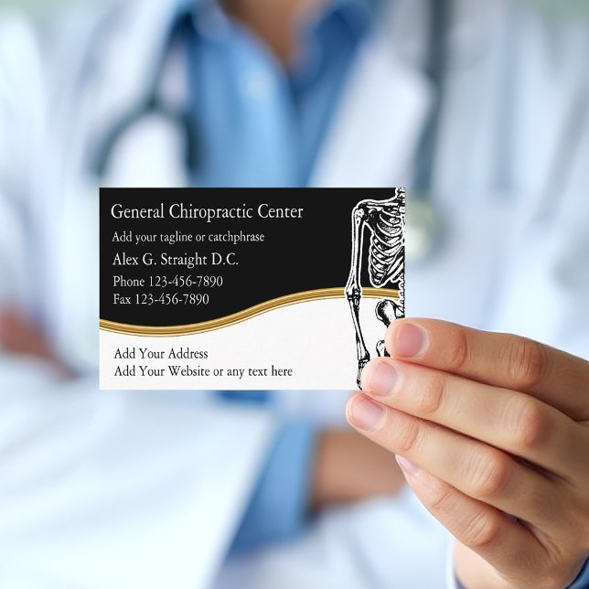Chiropractor-Affärskort Visitkort (Skapare uppladdad)