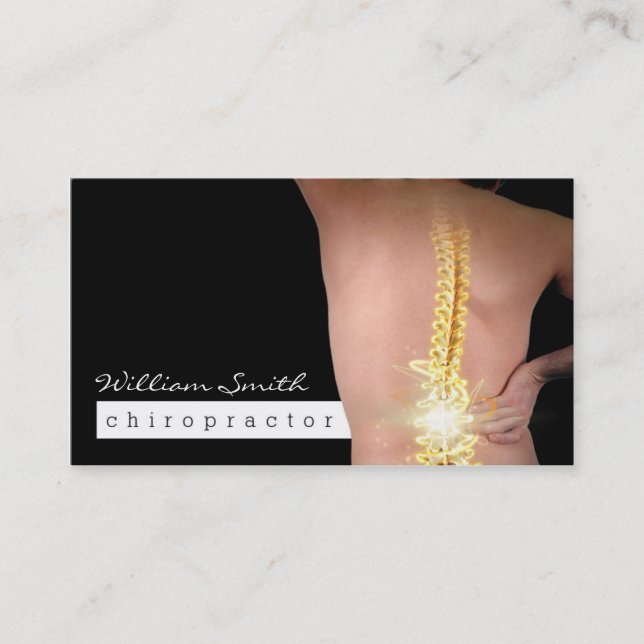 Chiropractor-Affärskort Visitkort (Framsida)