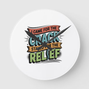 Chiropractor Back Relief Funny Gift Rund Klocka