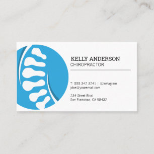 Chiropractor Bakbens Logotyp Visitkort