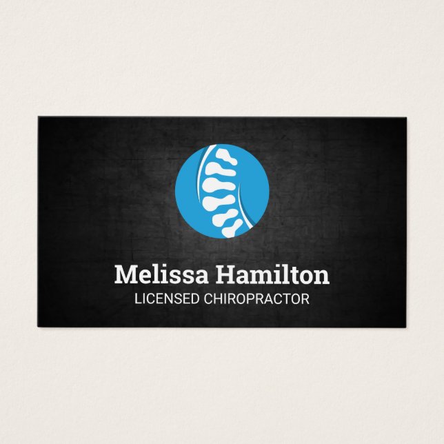 Chiropractor | Bakbensenatomi Visitkort (Framsidan)